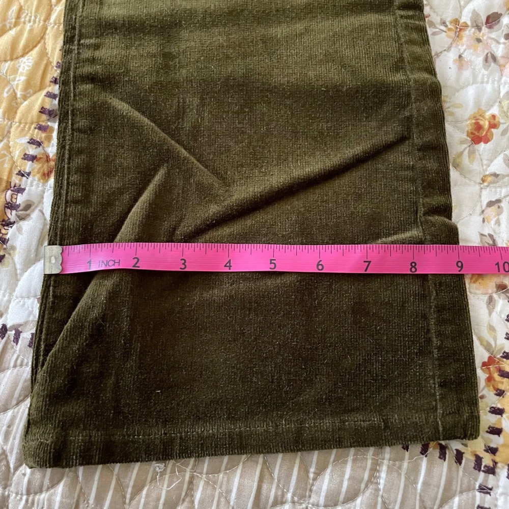 Cielo Jeans Olive Green Corduroy Flare Pants Low Rise Y2K Size 9 SP7057 NWT - Picture 10 of 14